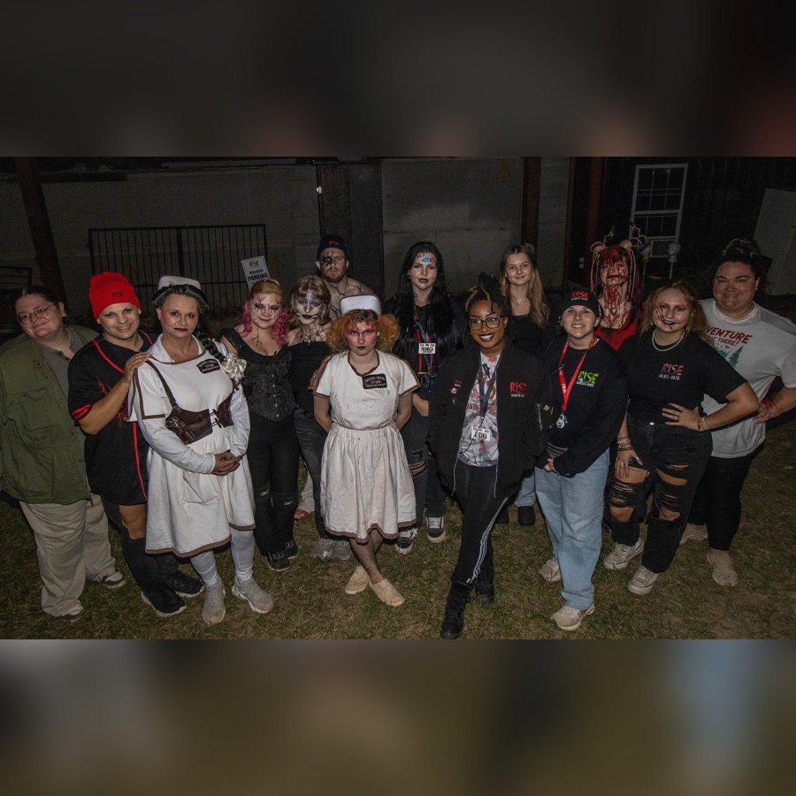 Behind the scenes — makeup and costuming